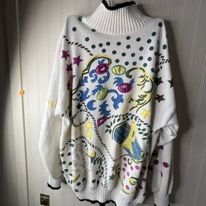 Colorful Patterned Women's Sweater
